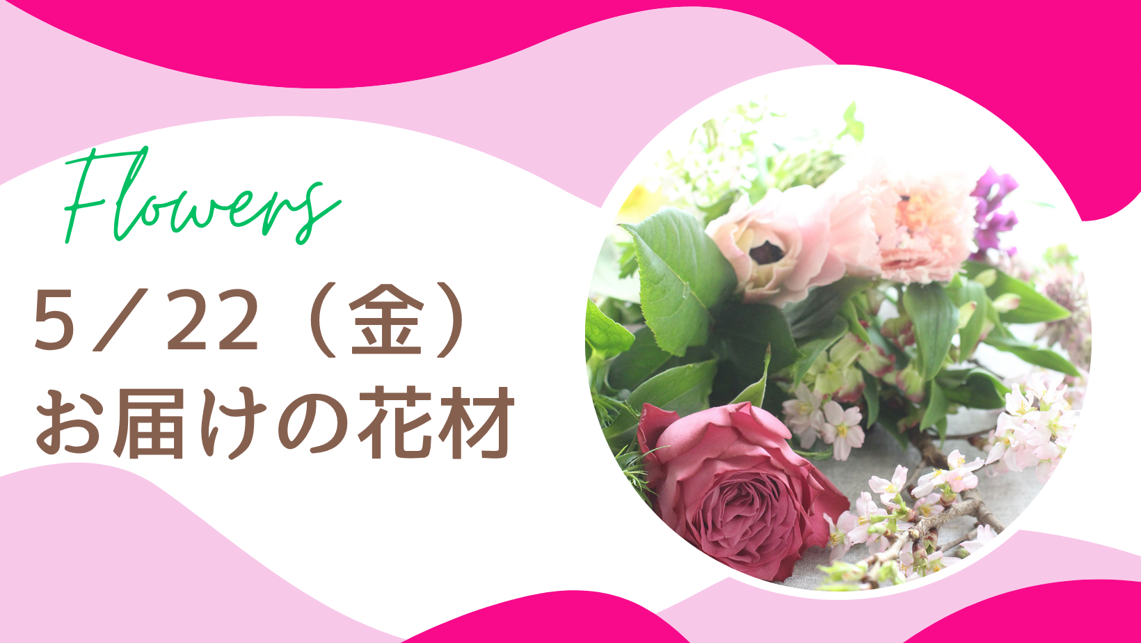 ５／２２(金)にお届けの花材