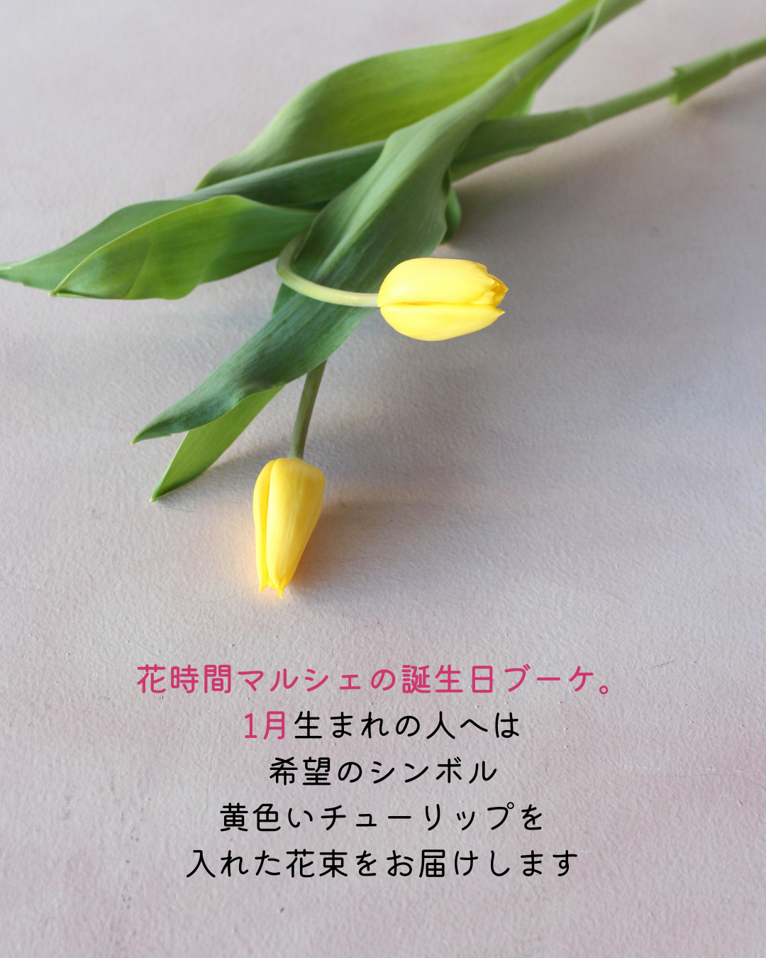 誕生日ブーケ‗バースデーフラワー 1月