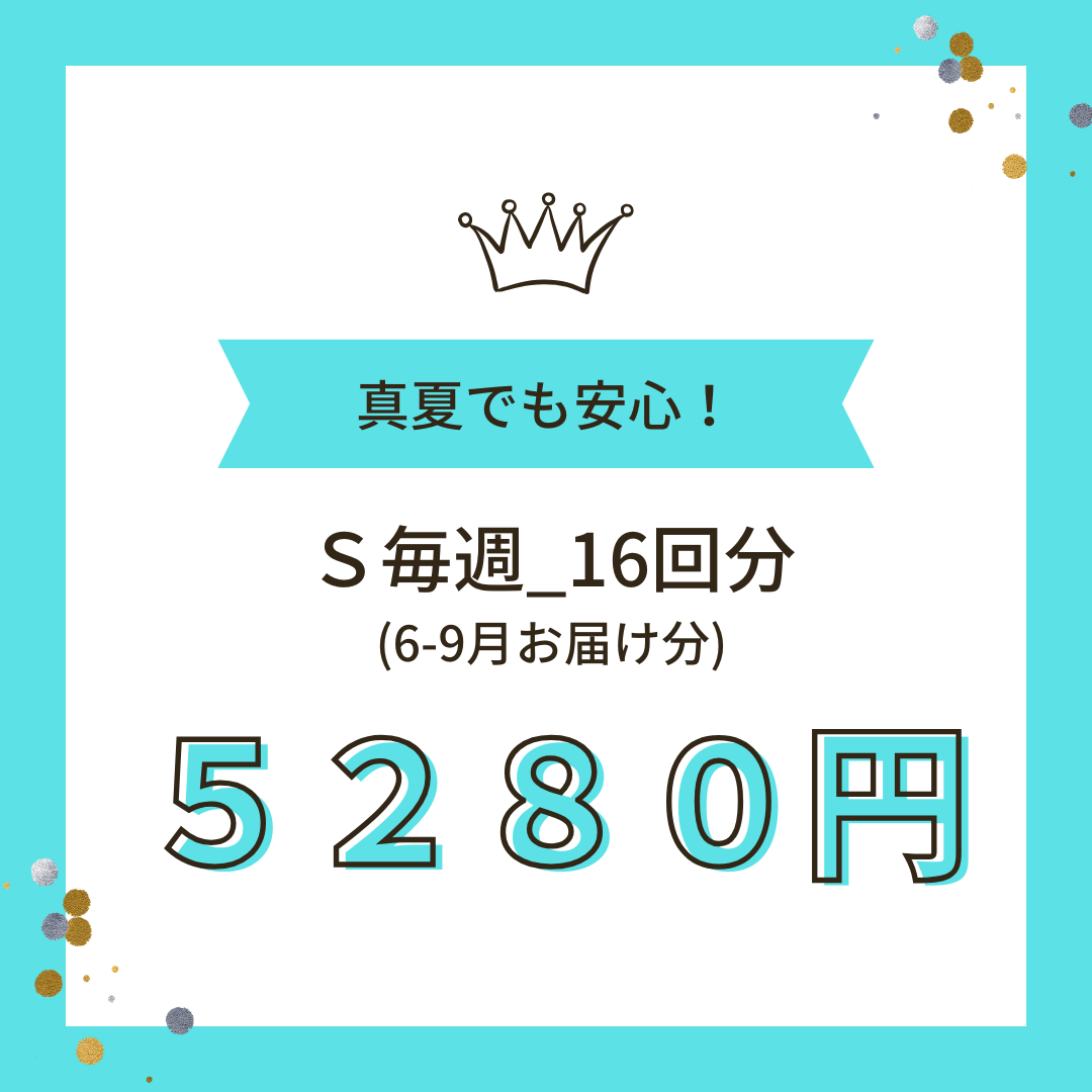 クール便_Ｓ 17回（6-9月お届け分) _毎週★