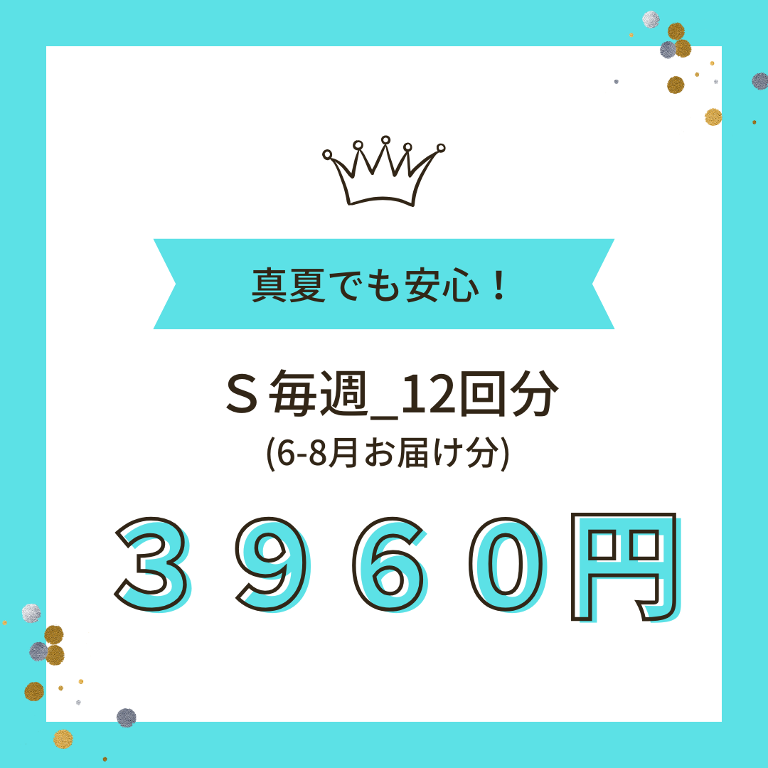 クール便_Ｓ 12回（6-8月お届け分) _毎週
